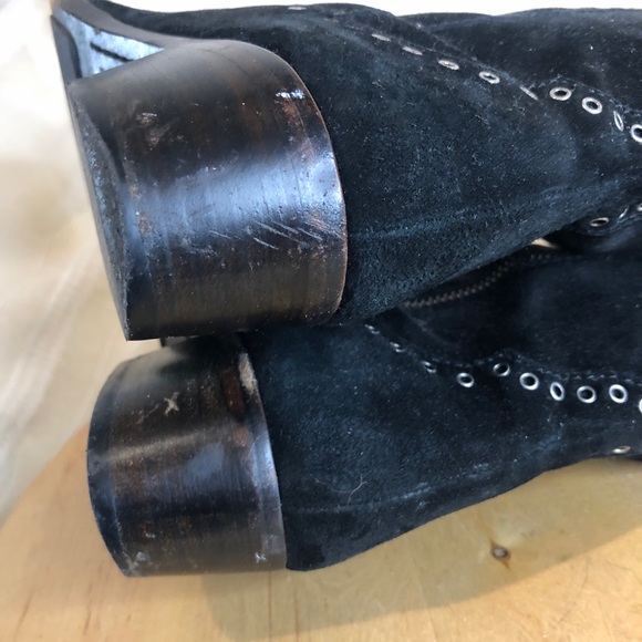 Frye boots suede rivet over the knee. Fold over leather. Size 6.5 - Picture 11 of 17